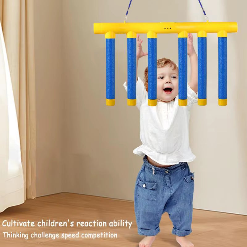 Challenge Falling Sticks: Interactive Reaction Training Toy for Kids and Parents