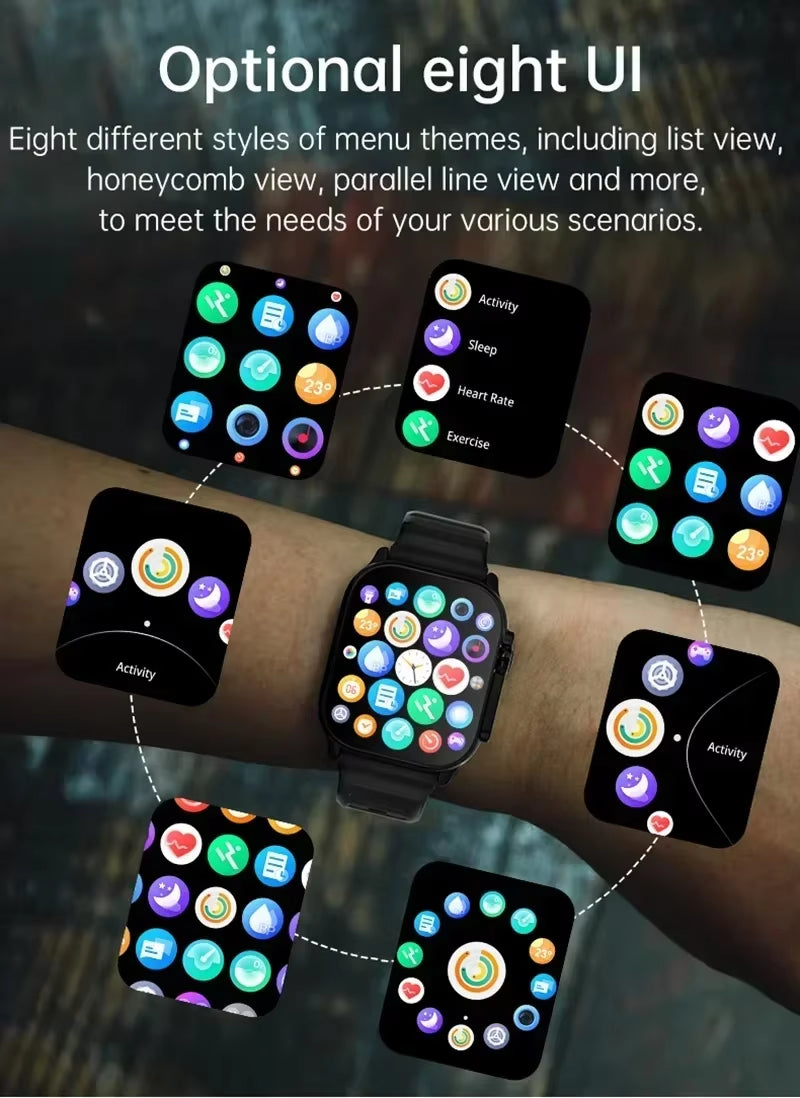 T900 Ultra Smartwatch: Bluetooth Calling, Heart Rate Monitor, Sports Tracker for Android & iOS