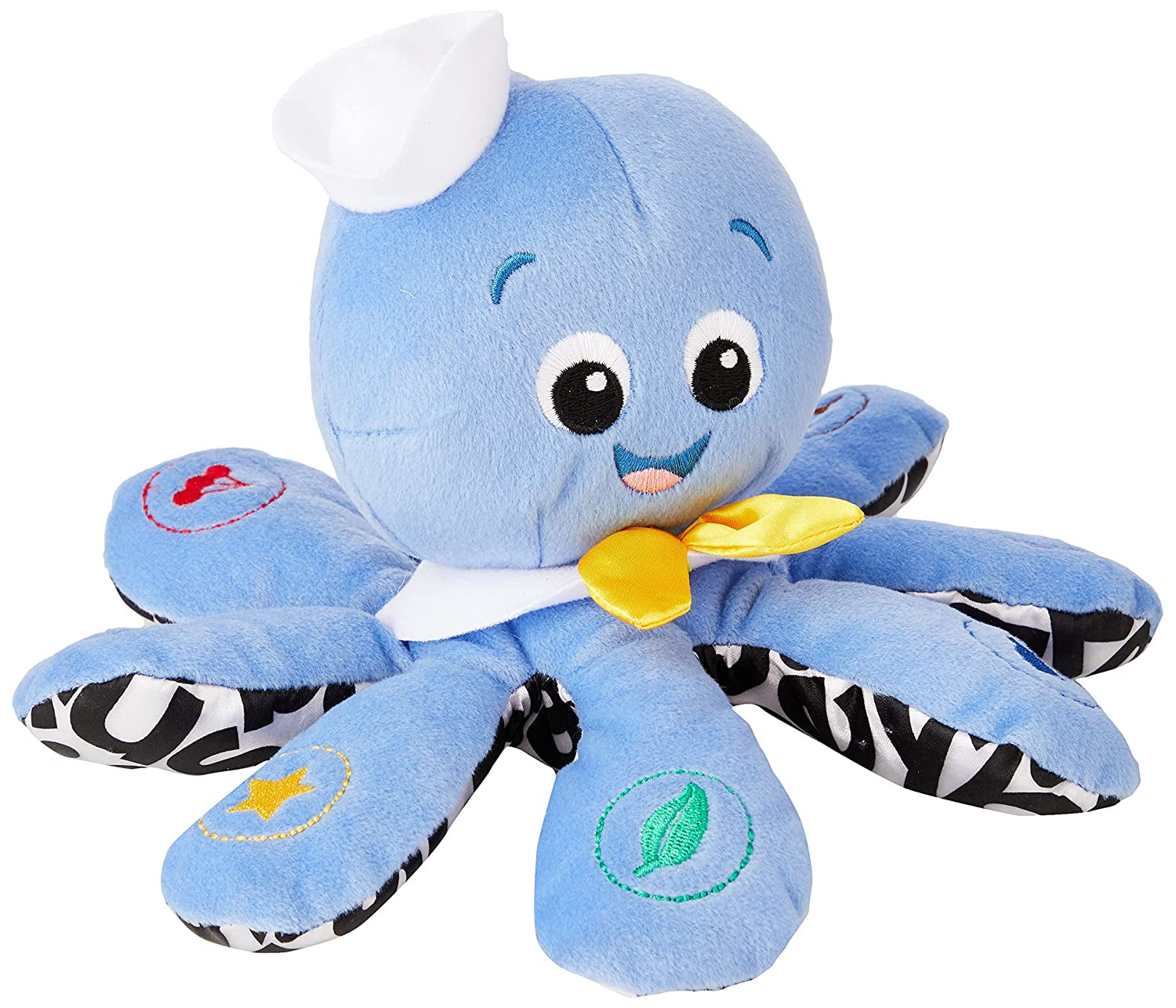 Octoplush Musical Plush Toy - Huggable Stuffed Animal for Learning Colors in Three Languages, Blue, 11 inches, Suitable for Ages 3 Months and Up