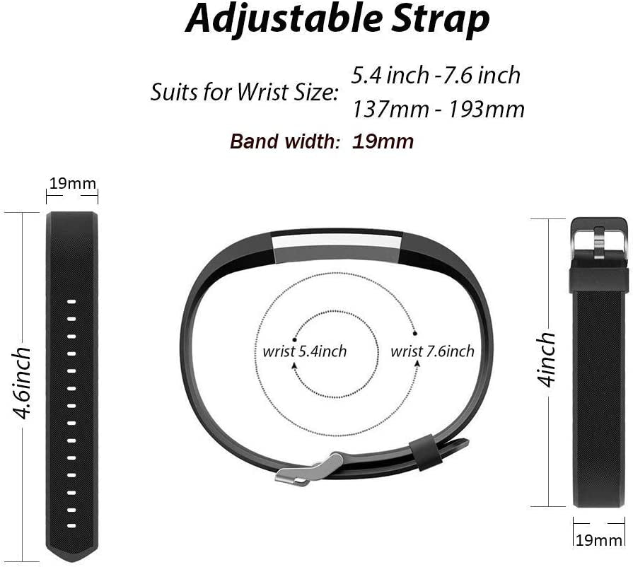 Replacement Bands for Veryfit Pro ID115 Plus HR Fitness Tracker Smartwatch - Adjustable
