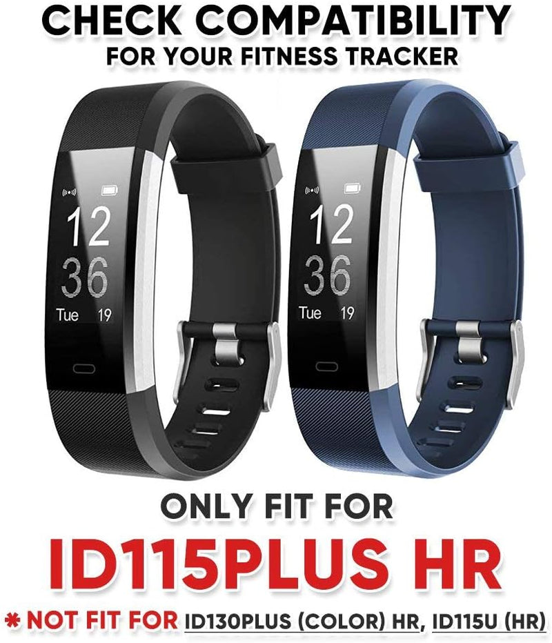Replacement Bands for Veryfit Pro ID115 Plus HR Fitness Tracker Smartwatch - Adjustable