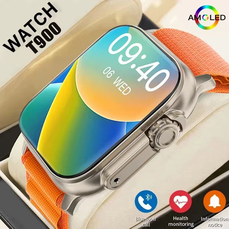 T900 Ultra Smartwatch: Bluetooth Calling, Heart Rate Monitor, Sports Tracker for Android & iOS