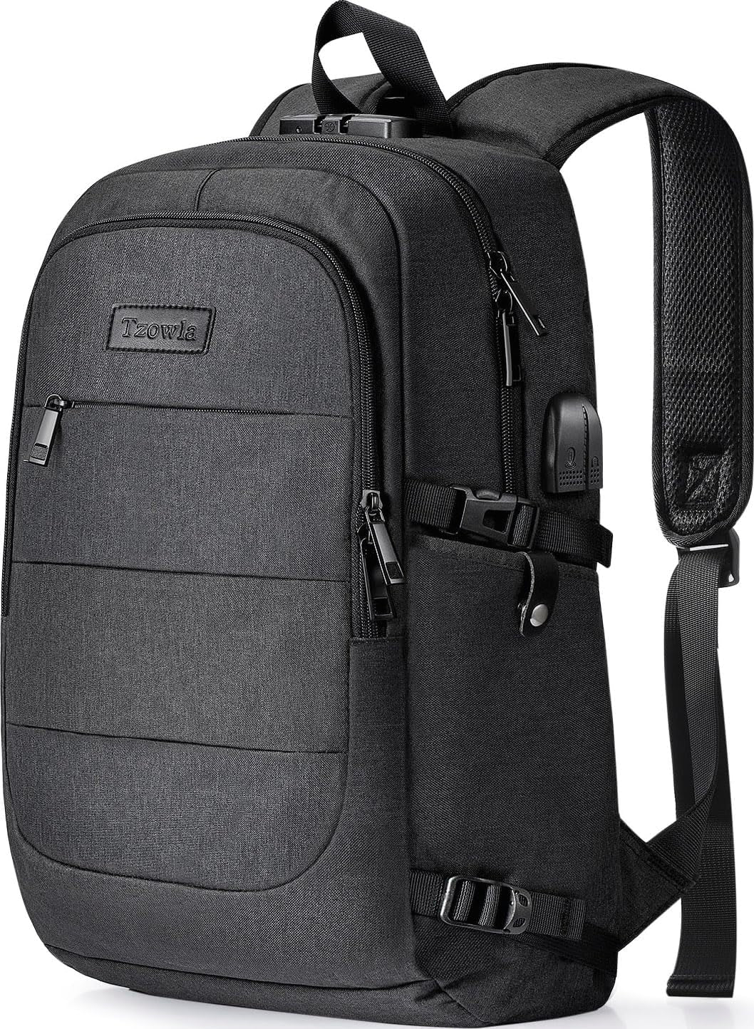 Professional Travel Laptop Backpack - Water-Resistant Anti-Theft Design with USB Charging Port and Lock for 15.6 Inch Laptops - Ideal for Business, College, and Casual Use for Men and Women